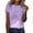 Purple, variant on Womens Summer Tops Turtleneck Long Sleeve Shirt Women Pack Long Sleeve Shirts plus Size Women Baseball Shirts Knit Tops Dressy Tees for Top Sky S Thermal Top Ladies Dress S
