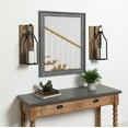 thumbnail image 7 of Kate and Laurel Oakly Wood and Metal Wall Sconce, Rustic Brown Wood Wall Candle Holder Farmhouse Decor, 7 of 7