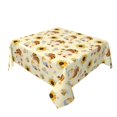 thumbnail image 2 of Wukai Watercolor Bee Honey Honeycomb Bee Waterproof Tablecloth for Kitchen Dining, Fits Square Tables for 2-4 Seats -60"x60", 2 of 7