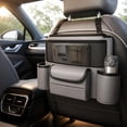 thumbnail image 5 of Car Seat Organizer Between Seats, Gap Filler Storage Caddy with Cup Holders and Tissue Holder, Universal Front Seat Console Organizer for Car SUV Truck, 5 of 7