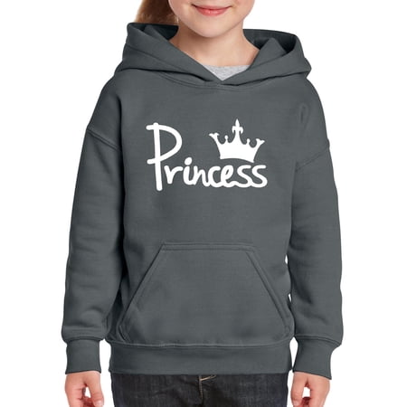 IWPF - Big Girls Hoodies and Sweatshirts - Princess Crown
