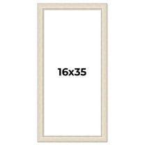 16x35 Frame White Real Wood Picture Frame Width 1.75 inches | Interior Frame Depth 0.5 inches |