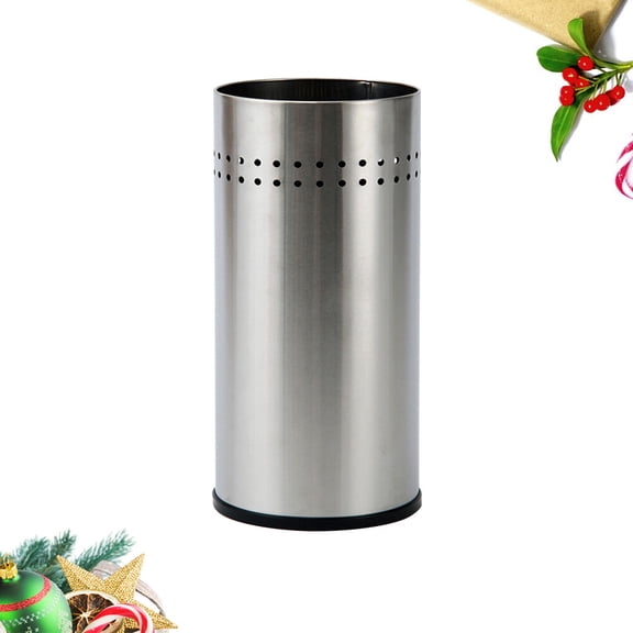 Raindrops Stainless Steel Leakproof Umbrella Organizer for Home and Office Silver Can Hold 56 Umbrellas