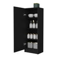 thumbnail image 7 of Knubmt Single Door Kitchen Pantry Cabinet with 4 Shelves, Wood Storage Cabinet for Home, Living Room, Kitchen, 7 of 7