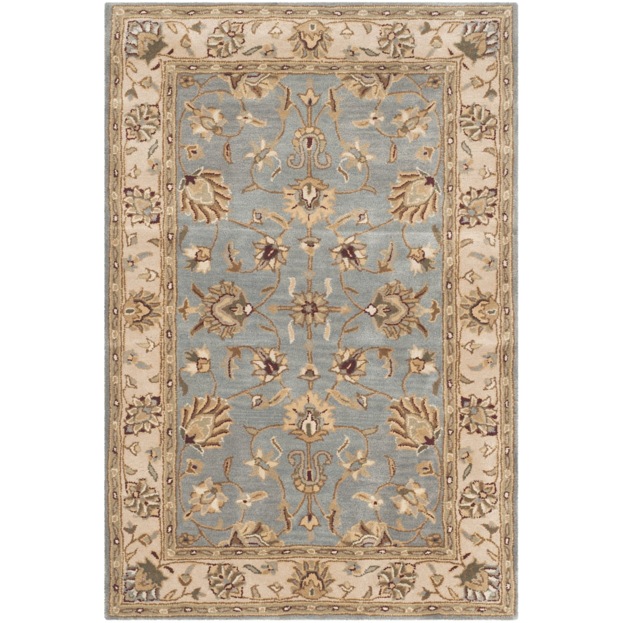 SAFAVIEH Royalty Wenona Oriental Wool Area Rug, Blue/Beige, 11' x 15'