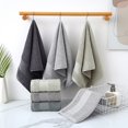 thumbnail image 6 of 5PC Bath Towels Set for Bathroom Cotton Thick Soft Absorbent Towel Set, Bathroom Towels, 6 of 9