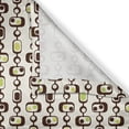 thumbnail image 5 of Ambesonne Geometric Grommet Curtain, Rectangle Elements, 50" x 72", Brown Apple Green, 5 of 6