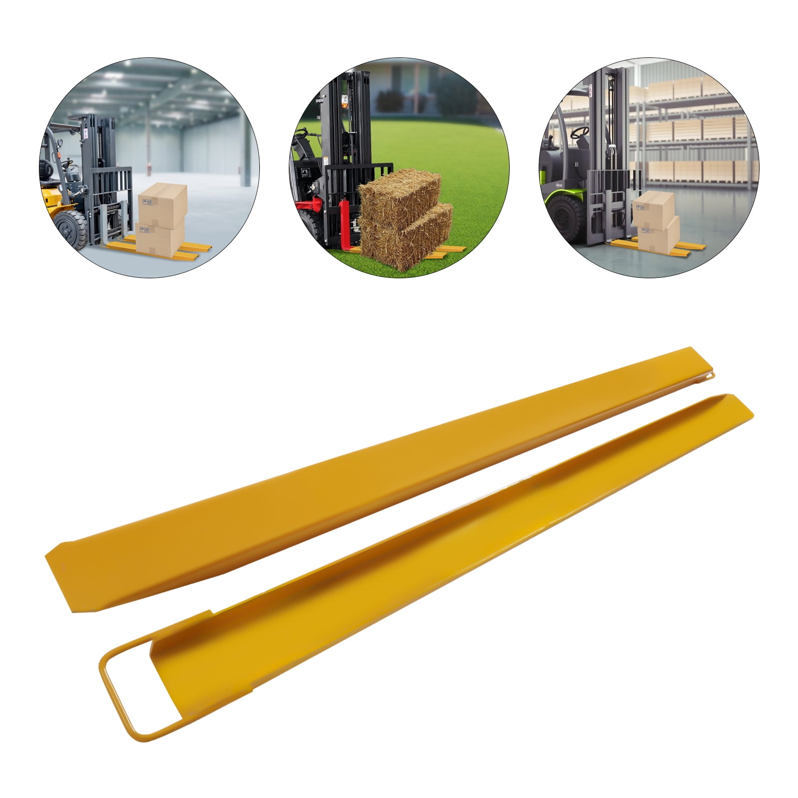 Miumaeov Yellow Pallet Fork Extension, Heavy Duty Alloy Steel Fork