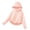 Z26 Pink, variant on Kids Sun Protection Jackets Girls Boys Quick Dry Long Sleeve Zip Up Hoodie Lightweight Athletic Performance Outerwear Tops with Face Cover and Thumb Holes