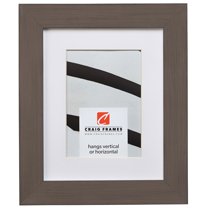 Craig Frames Jasper, 14x18 inch Country Whiskey Brown Picture Frame Matted for a 10x13 Photo