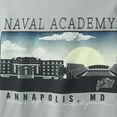 thumbnail image 5 of Men's Gray Navy Midshipmen Team Comfort Colors Campus Scenery T-Shirt, 5 of 5