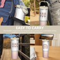thumbnail image 7 of 30 Oz Tumbler Pink Sequin Gradient Pencil Tumbler with Lid and Straw, Birthday Gift Cup for Friend Women Men Coffee Travel Mug Thanksgiving Day Halloween Christmas Gift Water Bottle, 7 of 7