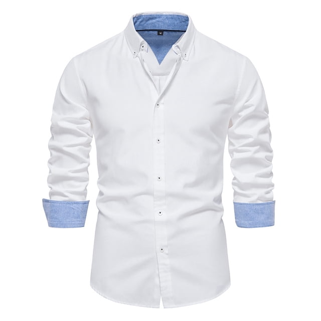 Camisa de manga larga con solapa estrecha y estampado floral para hombre, poliéster estampado, informal para todas las estaciones, tallas S-XXL