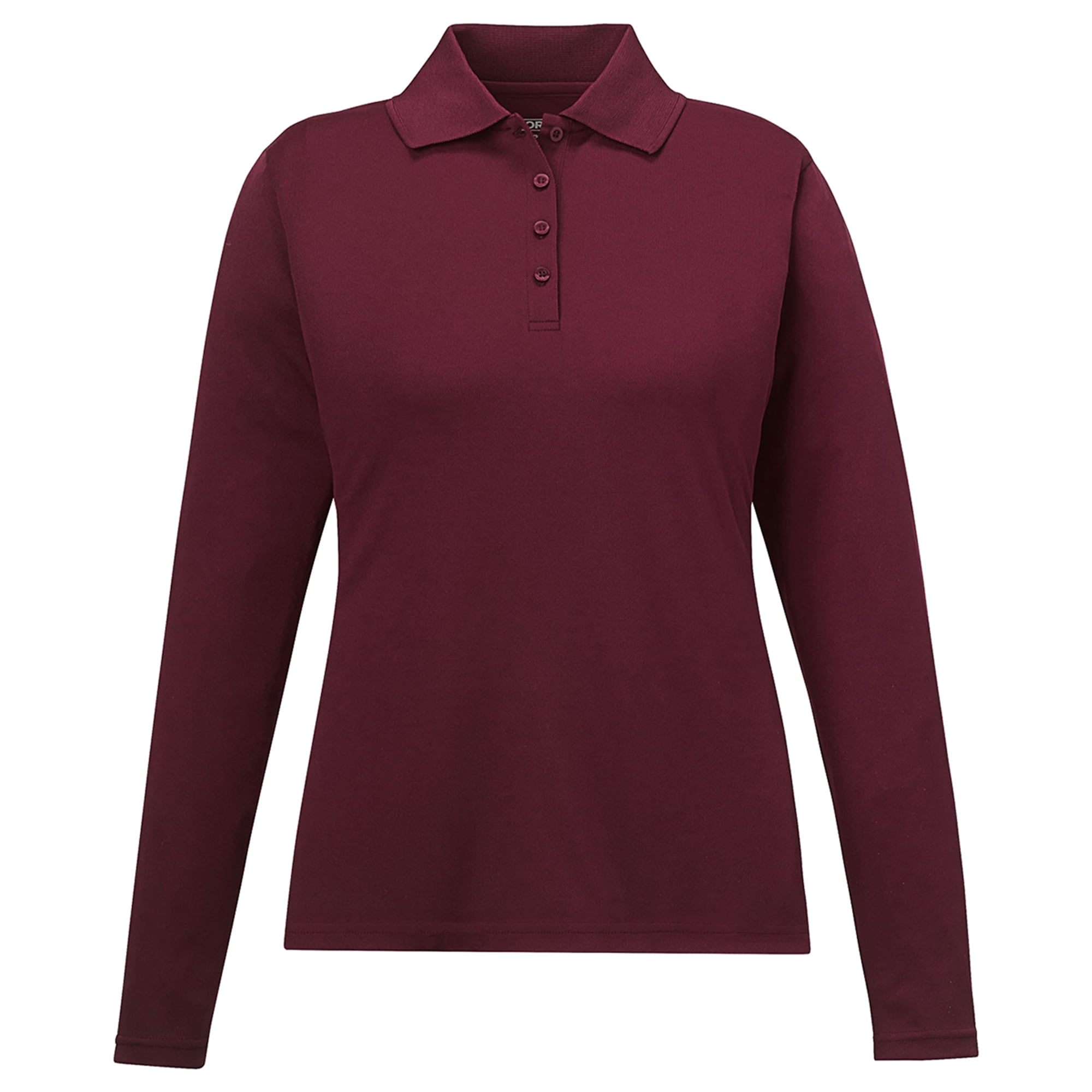 women's long sleeve polo shirts walmart