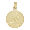 thumbnail image 3 of 14k Yellow Gold, Communion Confirmation Religious Pendant Charm Round 16mm NO Necklace, 3 of 7