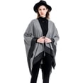 thumbnail image 4 of PIKADINGNIS Women Shawl Wraps Poncho Wram Sweater Cardigan Cape Blanket Large Open Front Coat Scarf, 4 of 6