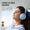 thumbnail image 4 of Soundcore de Anker, Space One, auriculares con cancelación activa de ruido, reducción de voz 2 veces más fuerte, tiempo de reproducción ANC de 40 horas, control de aplicaciones, audio inalámbrico de a, 4 of 5