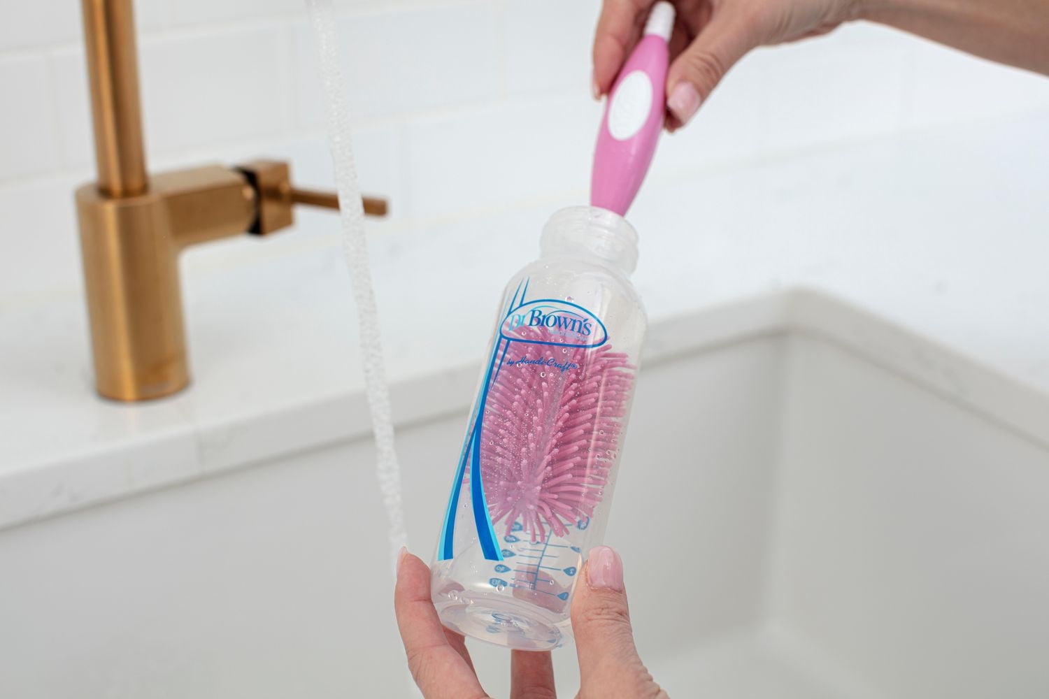 Brosse à biberon doux au toucher de Dr. Brown's