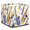 Multicolor 4, variant on CURLYOOT Watermelon Orange Fruit Cube Storage Bin, 13 x 13 x 13 Storage Cube Bins for Organizing, Summer Plant Fabric Foldable Baskets with Handles for Closet, Shelves, Clothes