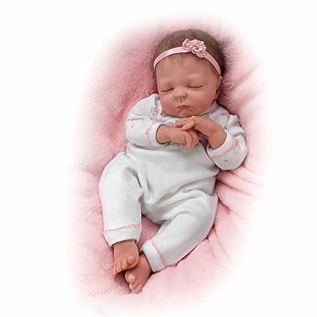 Cuddle Caitlyn So Truly Real Lifelike Baby Girl Doll With Warming Feature by The Ashton-Drake Galleries