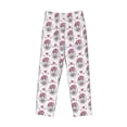 thumbnail image 6 of Uemuo Cute Poodle Dog Pattern Men's Wide Leg Palazzo Lounge Pants with Pockets Light Weight Loose Comfy Casual Pajama Pants-Medium, 6 of 9