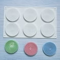 thumbnail image 7 of Ludlz Cake Mold Reused Easy to Release Food Grade Soft Make Ice Bake Silicone Six Cookie Mold Bakeware Tools, 7 of 7