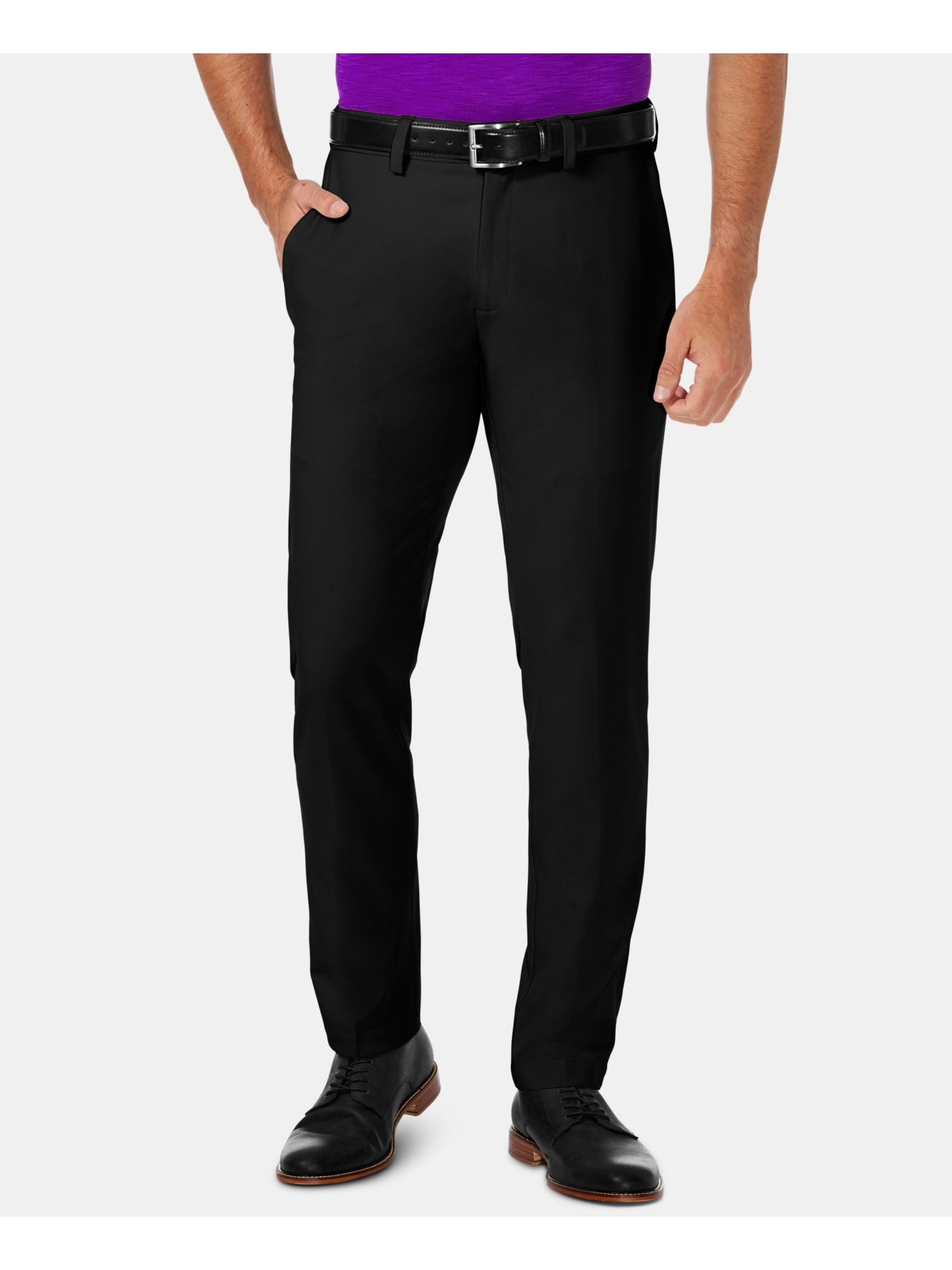HAGGAR COOL 18 PRO Mens Black Suit 