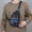 42#Blue, variant on Chest Bag Crossbody 30cm, Adjustable Strap Multi Pocket for Sports Travel, Layered Compartment Reflective Night Safe, Lightweight Durable Fabric and Outdoor Daily Commute
