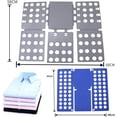 thumbnail image 2 of Piezas Tabla Plegable de Lavandería, Carpeta de Lavandería para Ropa de Niños y Adultos Tabla Plegable de Lavandería para Organizar Ropa, Pantalones, Camisetas, Camisas (Gris+Azul) Sincero Electrónica, 2 of 5