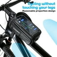 thumbnail image 5 of Lotpreco Bike Phone Mount Bag, Cycling Waterproof Front Frame Top Tube Handlebar Bag with Touch Screen Holder Case for iPhone Android Cellphones, Bike Accessories for Adult Bikes, 5 of 8