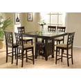 thumbnail image 2 of Gabriel 7-piece Square Counter Height Dining Set Cappuccino, 2 of 12