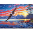 thumbnail image 4 of Buffalo Games - Darrell Bush - Star-Spangled Sunset - 1000 Piece Jigsaw Puzzle, 4 of 5