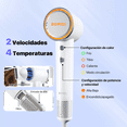 thumbnail image 2 of Secador De Cabello Profesional Alta Velocidad Lónico Con Led BLANCO, 2 of 5