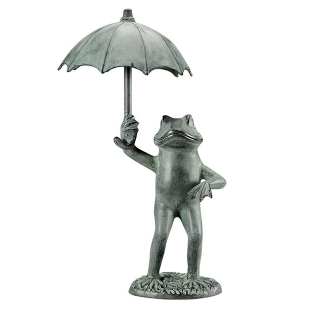 Abra un Estatua de rana Escultura de jardín de animales Artesanías de resina Adornos de inauguración de Patio Césped P