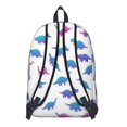 thumbnail image 3 of Dinosaur and Silhouette White Pattern Backpack for School, Cute School Bag with Adjustable Shoulder Straps and Padded Back, 15.7"x11.8"x5.5", 3 of 5