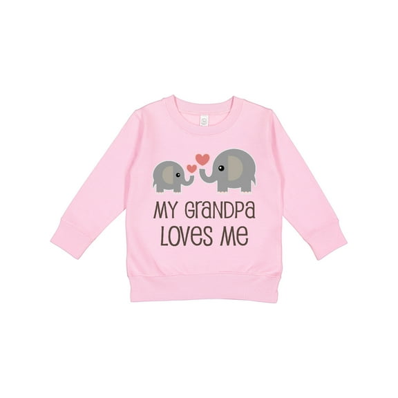 Inktastic My Grandpa Loves Me Toddler Sweatshirt