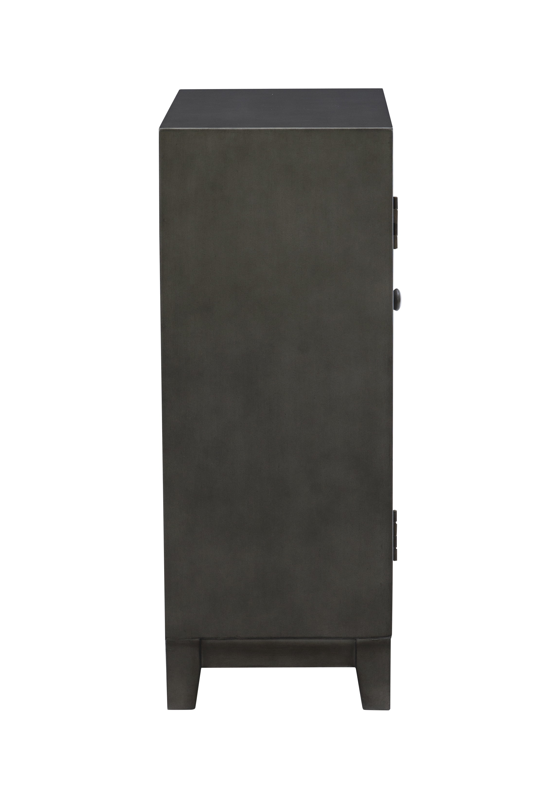 Grace Single Door Cabinet with Shelves, Gray