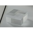 thumbnail image 3 of CiaoHER 2in Thickness Solid Acrylic Cube Display Block Clear Polished Pedestal Stand Riser Solid Base 2" x 4" x 4", 1 Pack, 3 of 6