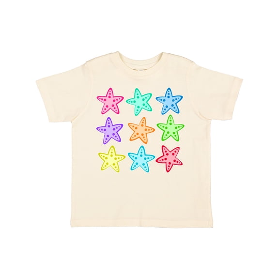 Inktastic Starfish in Rainbow Colors Boys or Girls Toddler T-Shirt