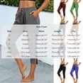 thumbnail image 3 of Womens Capri Pants,Capri Pants for Women 2026 Elastic Waist Drawstring Stretchy Summer Pant Side Split Casual Lounge Capris with Pockets, 3 of 6