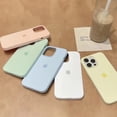 thumbnail image 2 of Líquido de lujo caja del teléfono silicona suave para iPhone 11 Pro Max 11Pro caramelo color sólido protección completa cubierta trasera ZXKZ Gao Jiahui unisex, 2 of 2