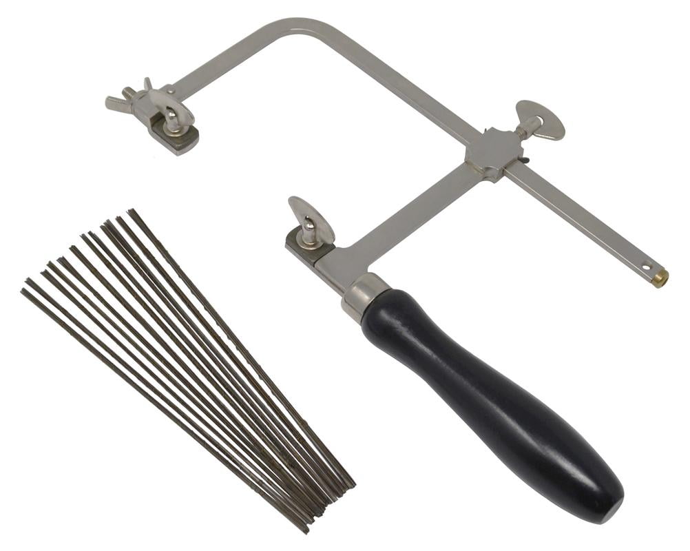 3" German Style Saw Frame with 144 Assorted Saw Blades Jewelry Making