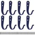 thumbnail image 2 of Heavy Duty Wall Hooks 20 Pack Navy Blue Decorative Wall Hooks for Hanging Coats Towels Hats, Great Housewarming Gifts Hostess Gifts, Rustproof Metal Wall Mounted Hooks for, 2 of 6