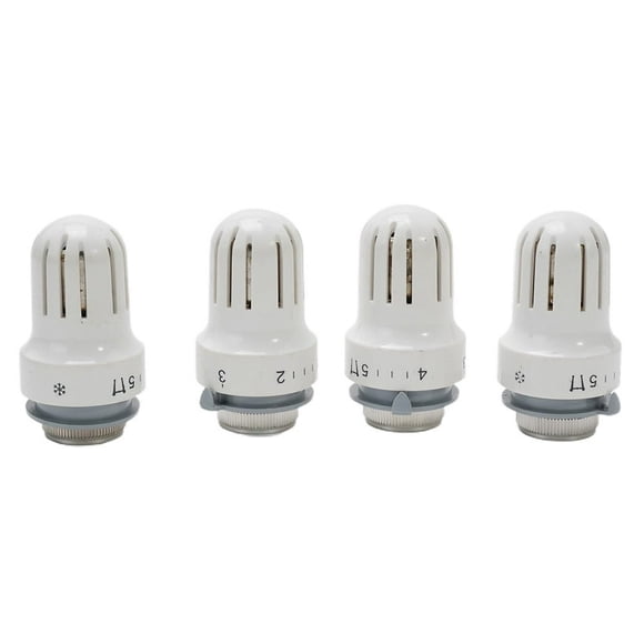 MesaSe 4-Pack Thermostatic Radiator Valve Head M30 x 1.5 for Heating Control