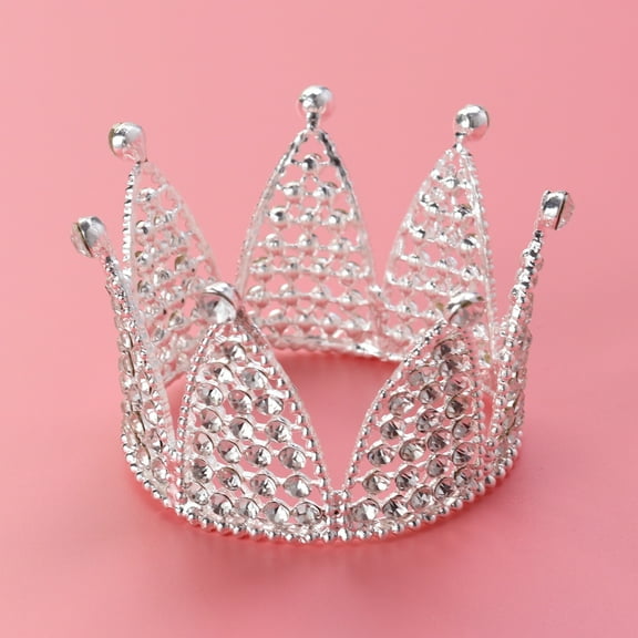 LABSERRON Tiara Crowns Crystal Silver Elegant Wedding Bridal Accessories 1Pack 3.5x3.5x2.2in