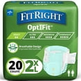 thumbnail image 1 of Pañales para adultos FitRight Extra Heavy Absorbency 2XL 20 unidades, 1 of 1