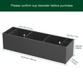thumbnail image 2 of Dispensador triple de vasos BOSSCASA, acrílico, negro, 2 of 6