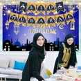 thumbnail image 4 of GENEMA Eid Mubarak Banner Moon Star Pull Flag Party Decorations Supplies Ornament for Islam Muslim Ramadan Home Wall Background Decor Creative Banners, 4 of 17