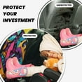 thumbnail image 2 of Kdxio Vibrant Graffiti Urban Art Print 2 Pack Car Kick Mat Seat Cover Back Protector Mat with Pockets for Organizer Backseat Protector and Storage Anti Kick Pad for Vehicles, 2 of 6