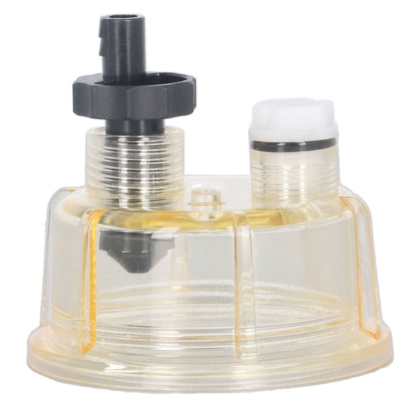 Professional R12T Marine Fuel Water Separator Filter Bowl and Water Collection Cup for Boat Engines - Clear Leakproof 3.0 oz / 84g ABS Spin-On Replacement